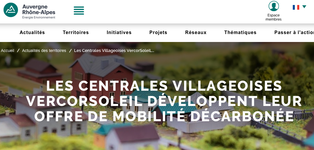 La CV VercorSoleiL développe leur offre de mobilité décarbonnée