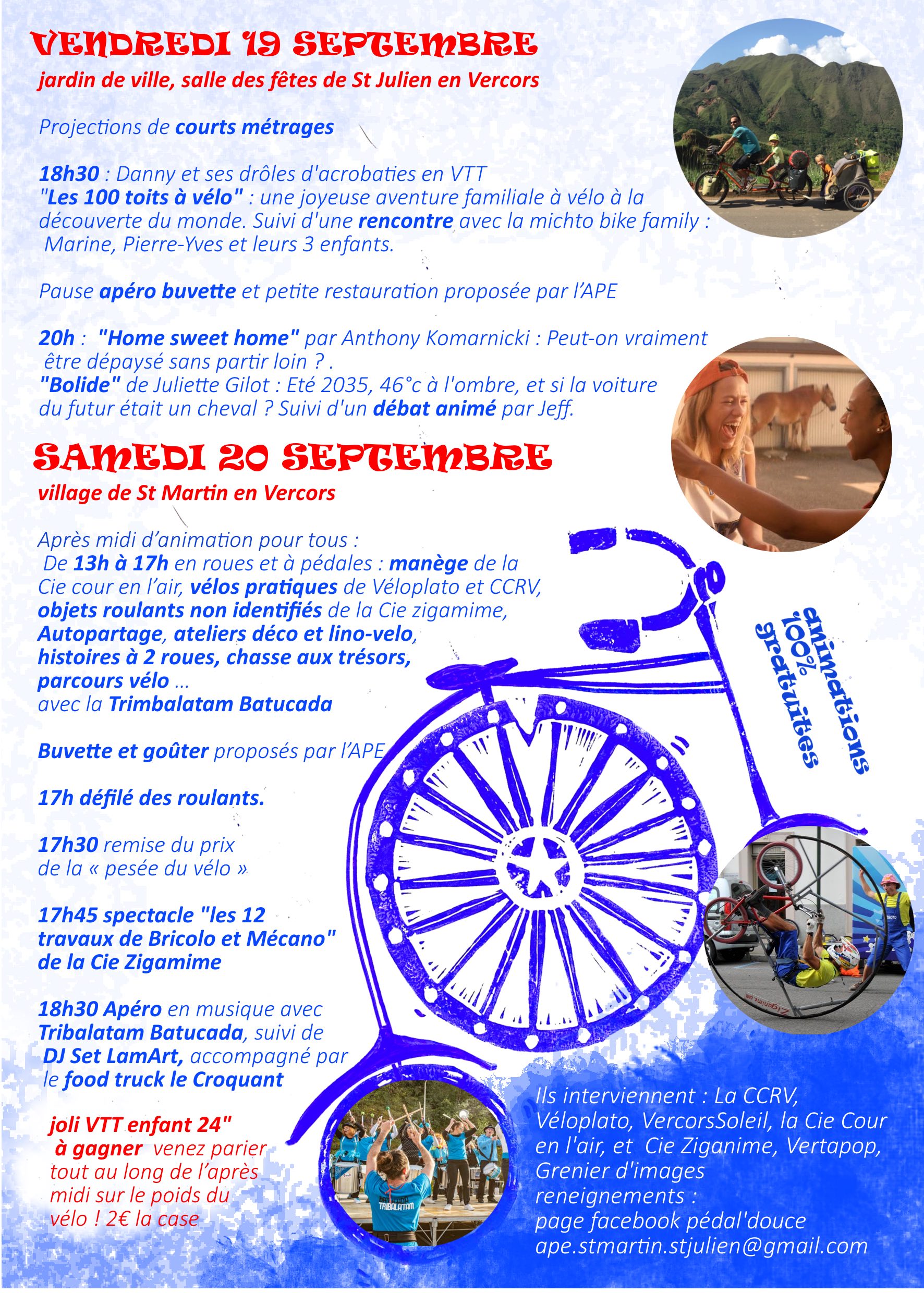 Pedal douce 2025 le programme