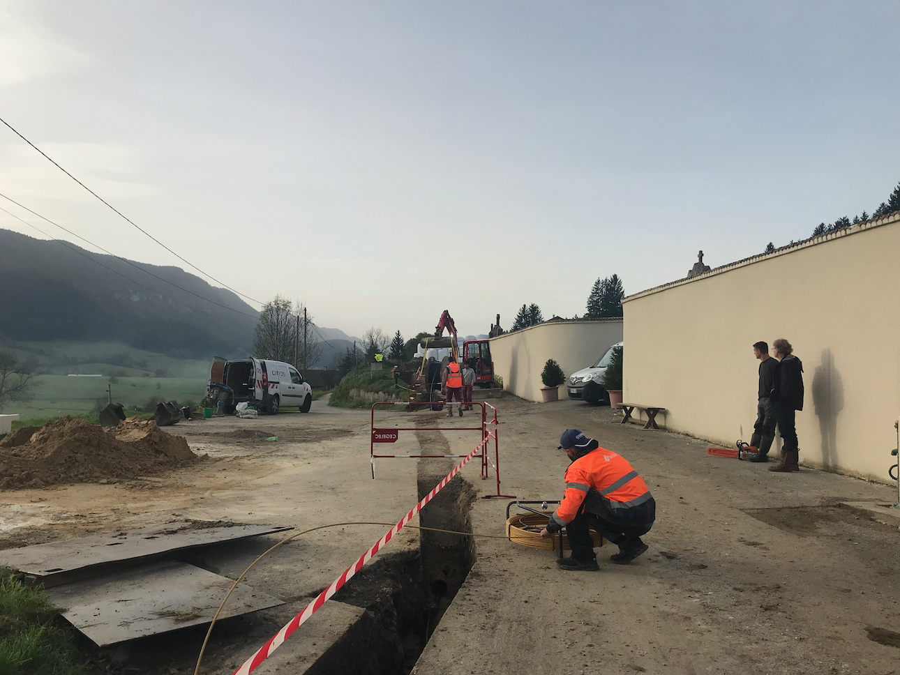 chantier Enedis Bonthoux